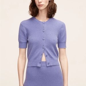 Rebecca Taylor Periwinkle Mini Boucle Sweater